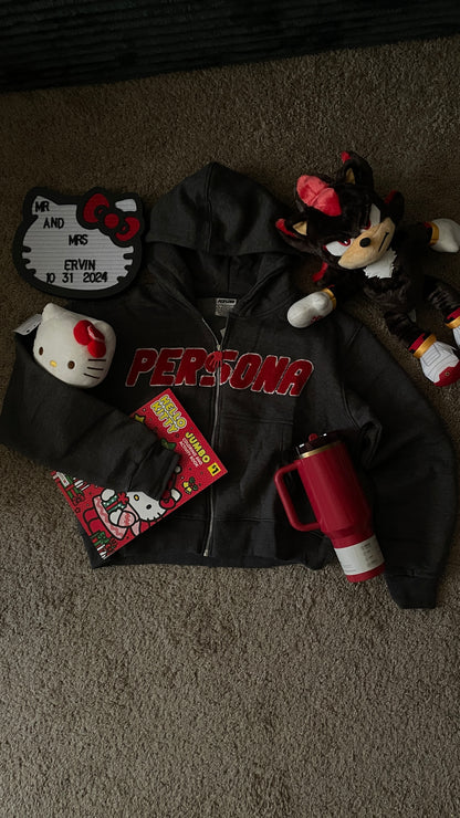 Shadow Persona Zip Up 🎈 (HIGHLY RECOMMENDED GO UP A SIZE)