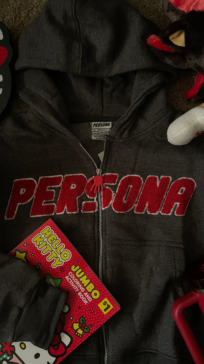 Shadow Persona Zip Up 🎈 (HIGHLY RECOMMENDED GO UP A SIZE)
